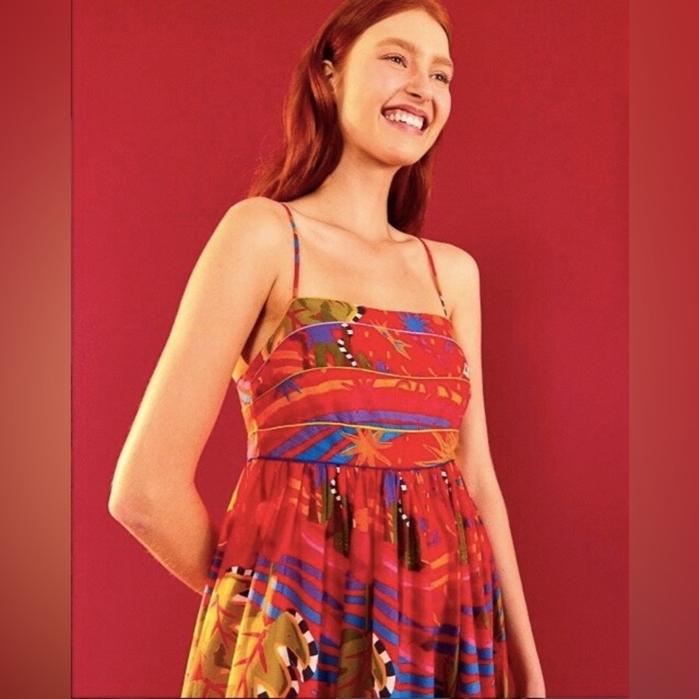 Farm Rio Printed Cotton-Voile Maxi Dress - Picture 3 of 8